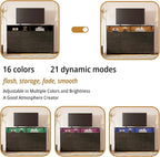LIKIMIO LED & Power Strip Dresser 6-Drawer (59")