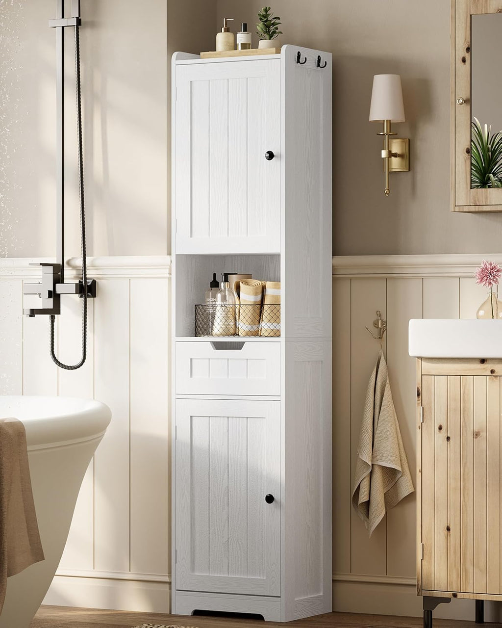 LIKIMIO Slim Freestanding Storage Cabinet（68"）