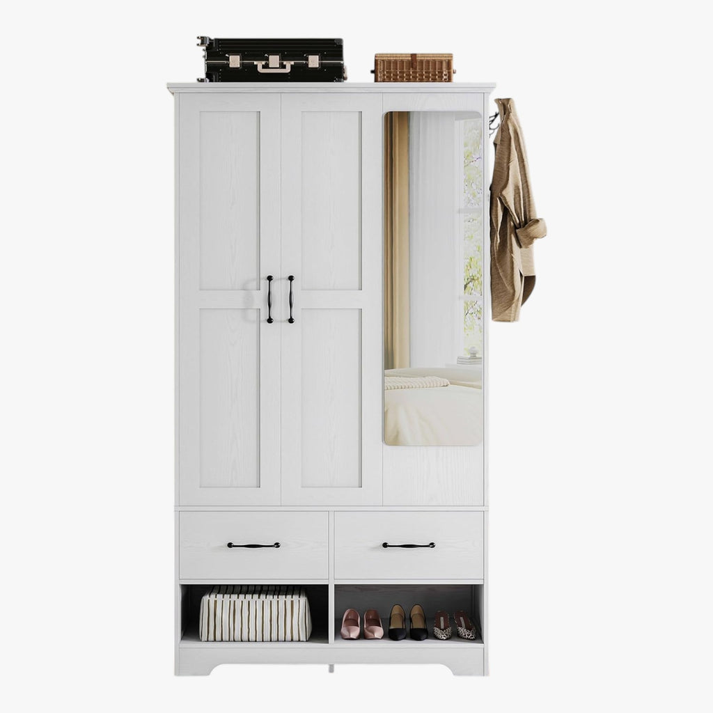 LIKIMIO Semi-mirror Storage Closet（70.35“）