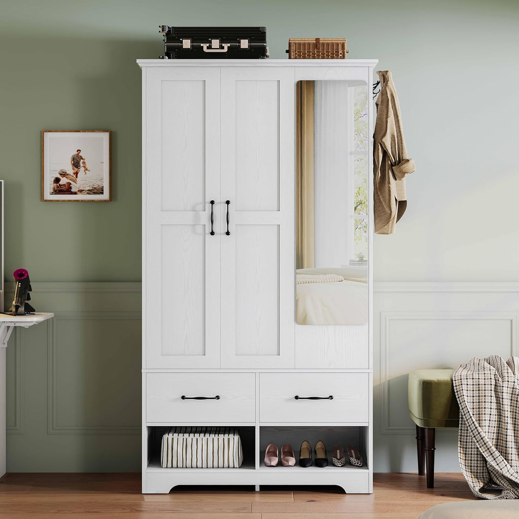 LIKIMIO Semi-mirror Storage Closet（70.35“）