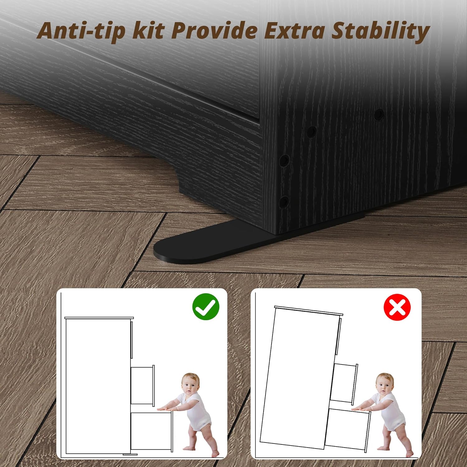 LIKIMIO Wide Wood Chest Dresser (59" )