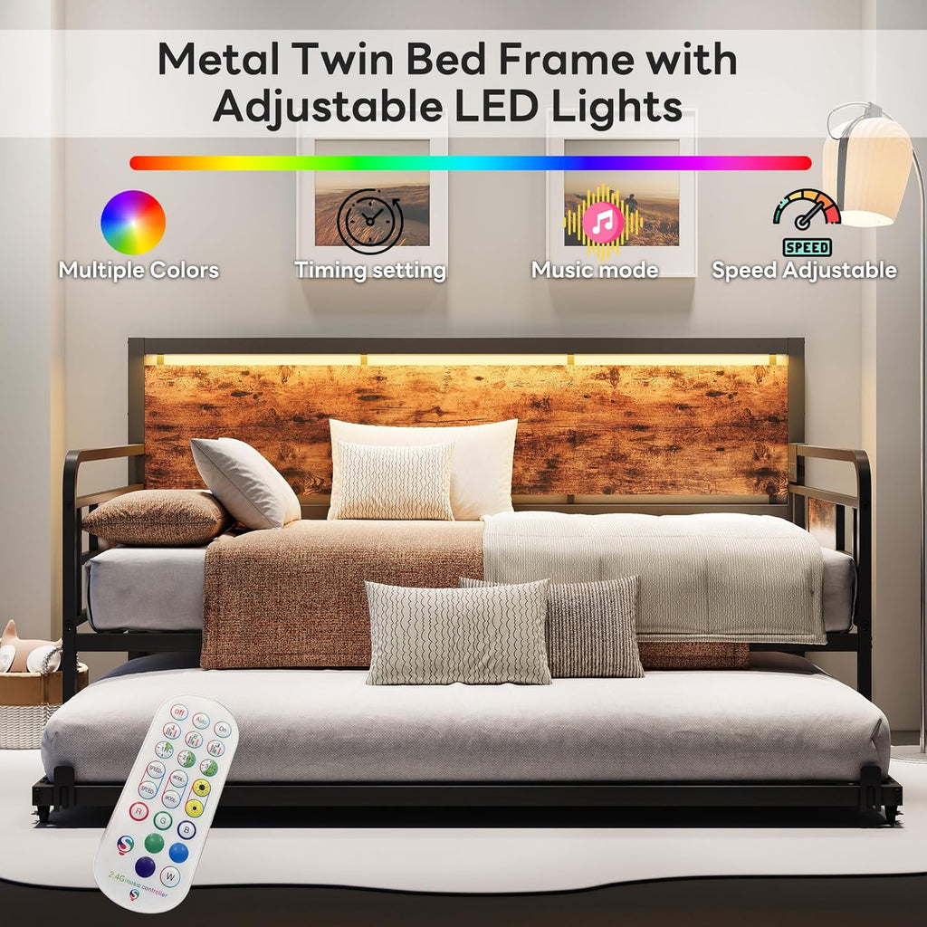 LIKIMIO Retro Pull-Down Sofa Bed