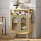 LIKIMIO Bathroom Storage Cabinet, Small Cabinet with 2 Doors and Adjustable Shelf