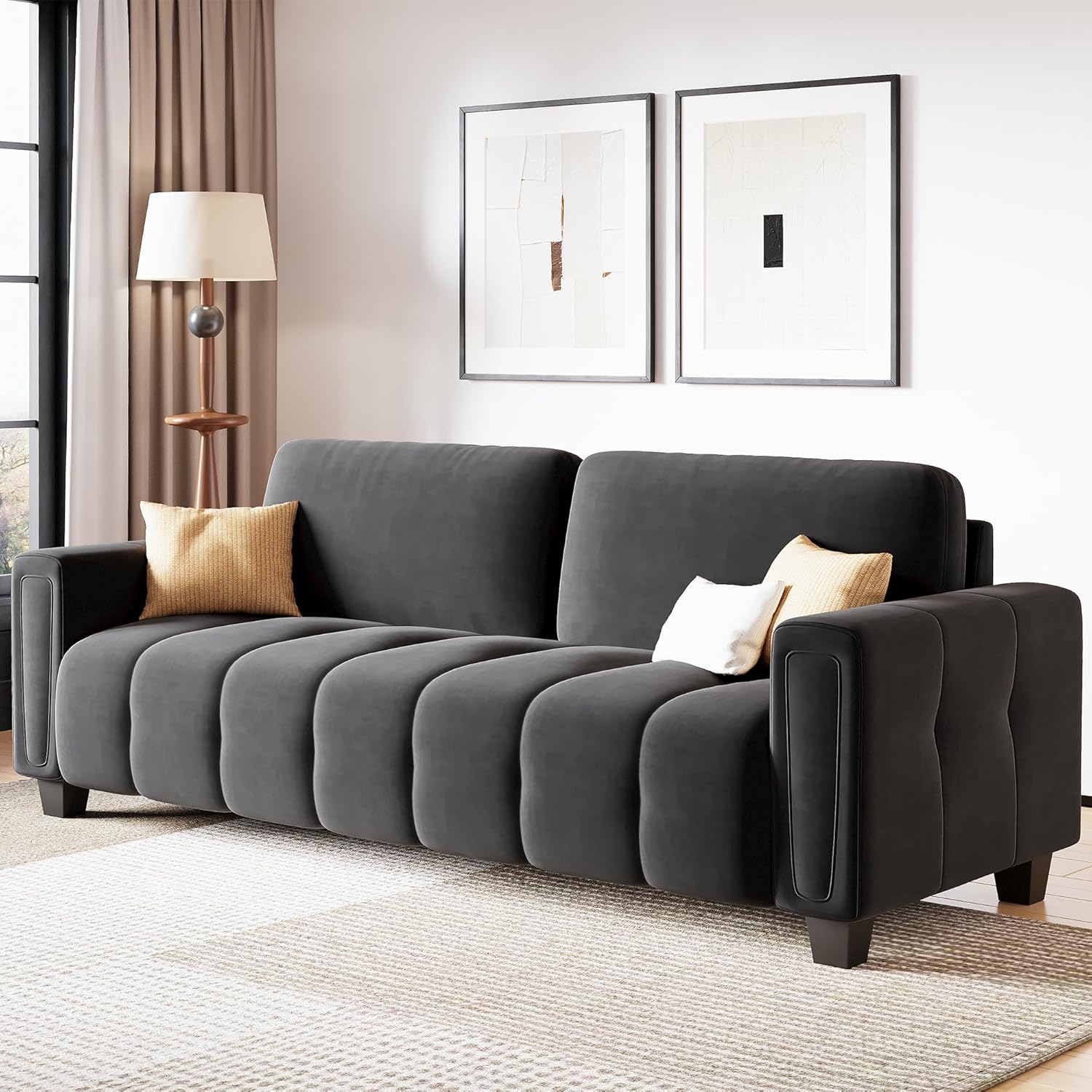 80.7" Modern Sofa Couch with Extra Deep Seats