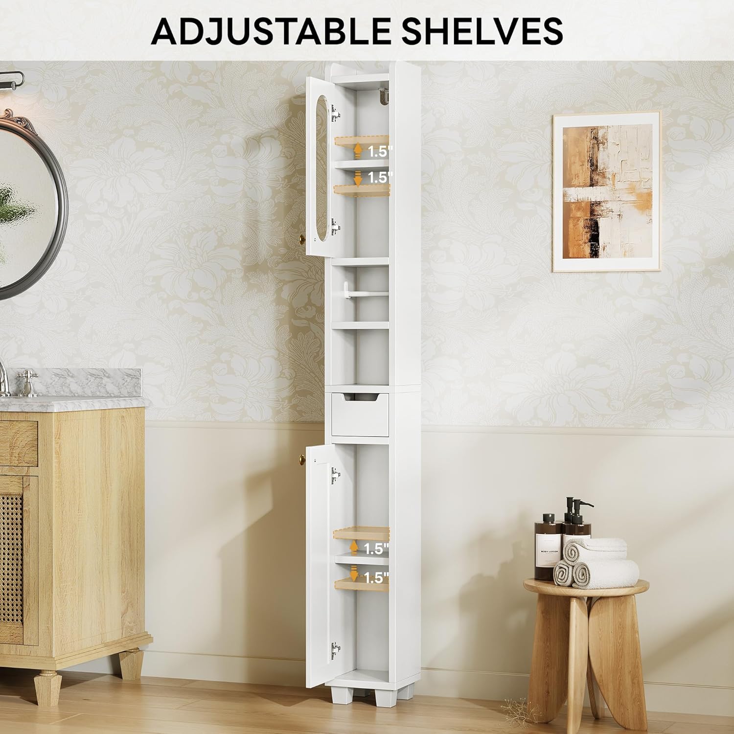 LIKIMIO Slim Standalone Storage Cabinet（69“）