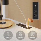 LIKIMIO LED Metal Loft Bed Frame