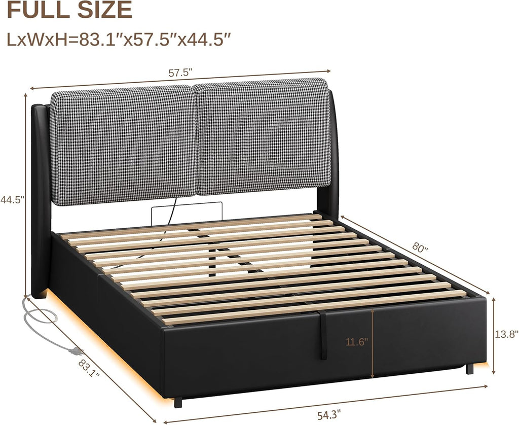 LIKIMIO Lift Up Storage Bed