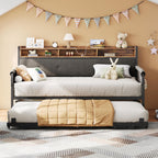LIKIMIO Storage Sofa Bed on Casters