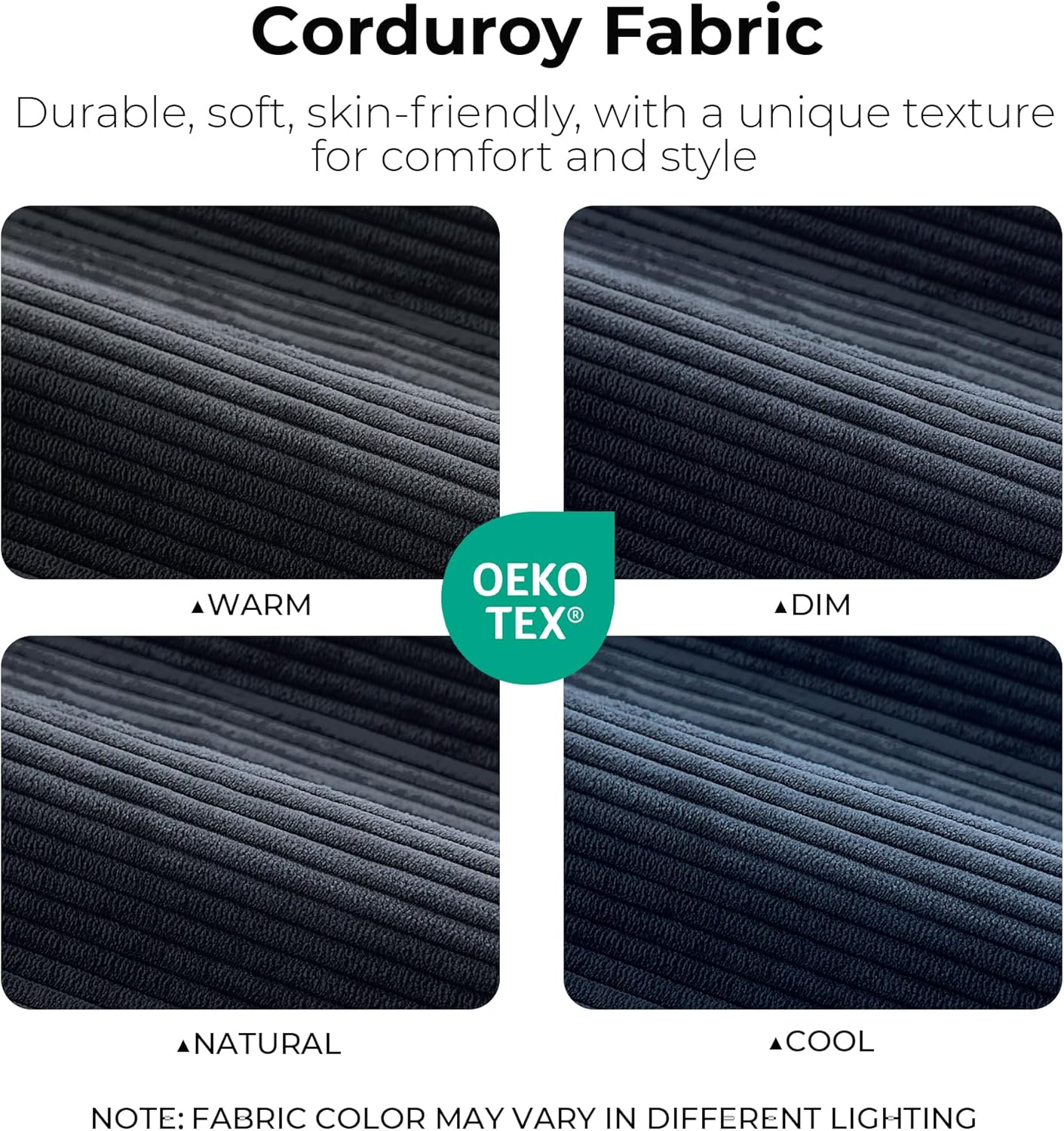 LIKIMIO 118" L-Shape Modern Modular Sofa