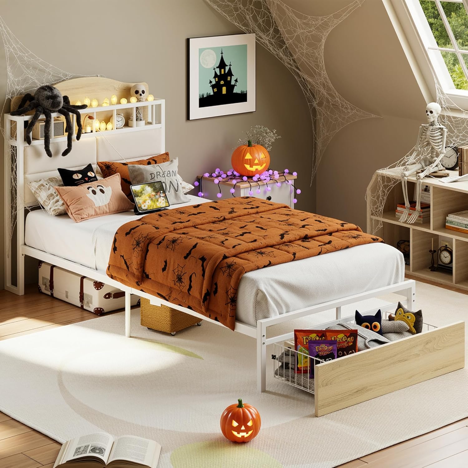 LIKIMIO Guardrail & Bedside Caddy Bed Frame – Likimio