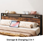 LIKIMIO Storage Retro Bed Frame