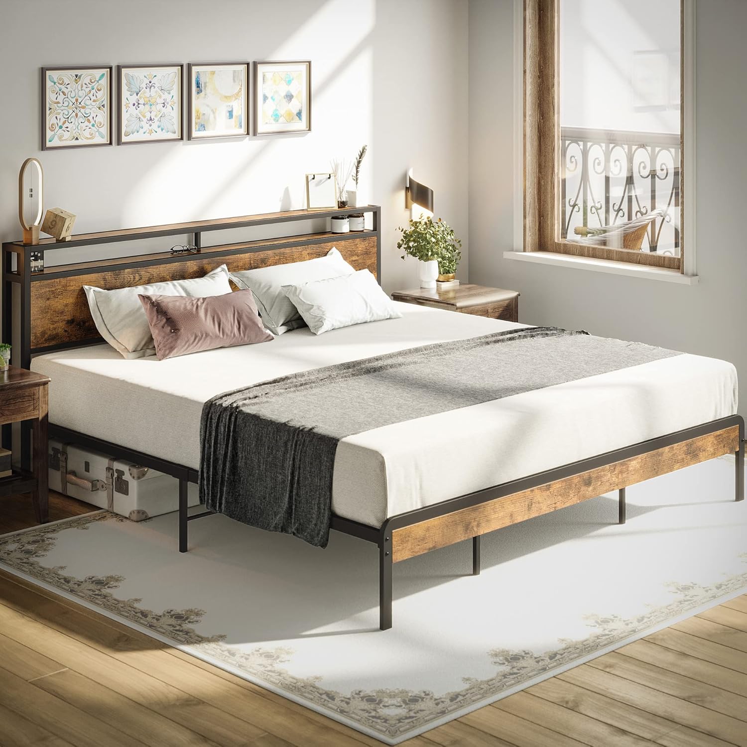 LIKIMIO Retro Bed Frame