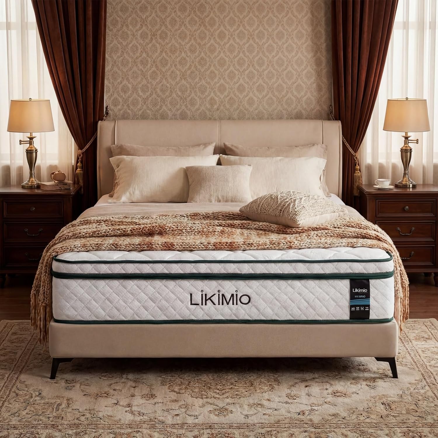 LIKIMIO 12 Inch Memory Foam Mattress, Oeko-TEX & CertiPUR-US Certified