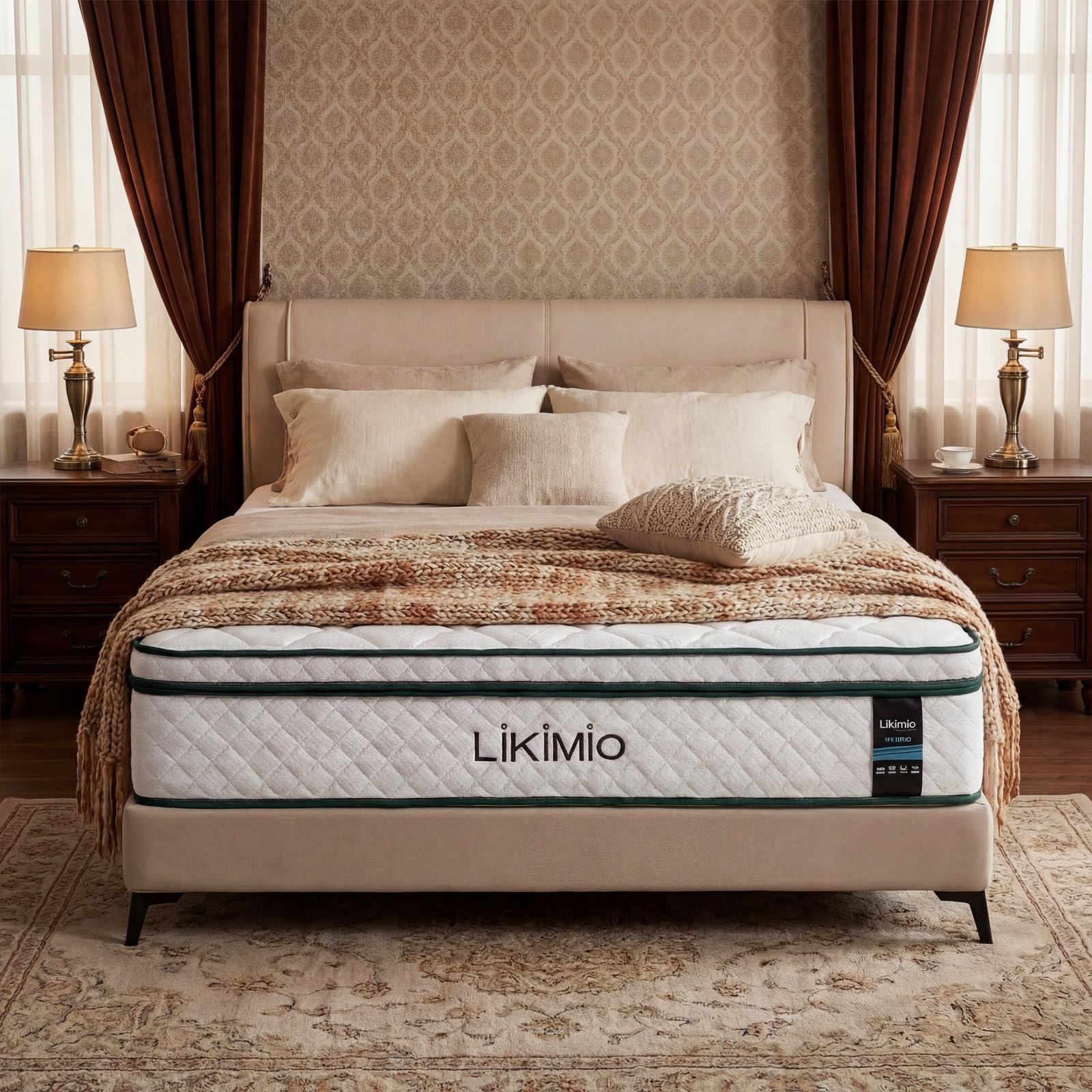 LIKIMIO 12 Inch Memory Foam Mattress, Oeko-TEX & CertiPUR-US Certified