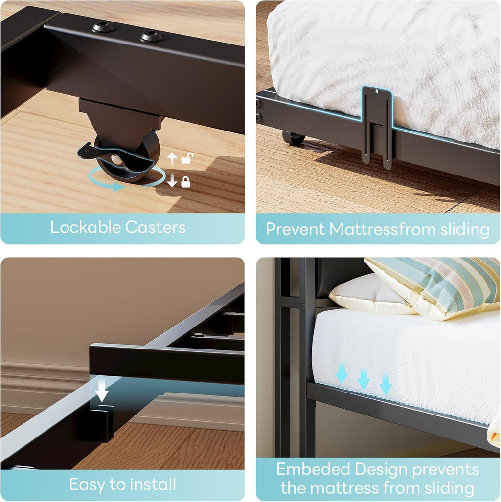 LIKIMIO L-Shaped Trundle Sofa Bed