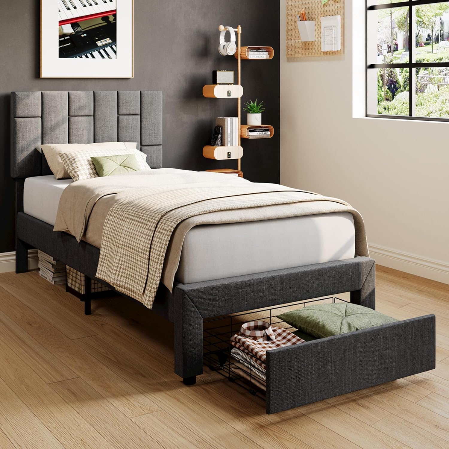 LIKIMIO Storage Bed Frame