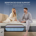 LIKIMIO Twin Gel Memory Foam Mattress with Tencel Fabric, CertiPUR-US Certified