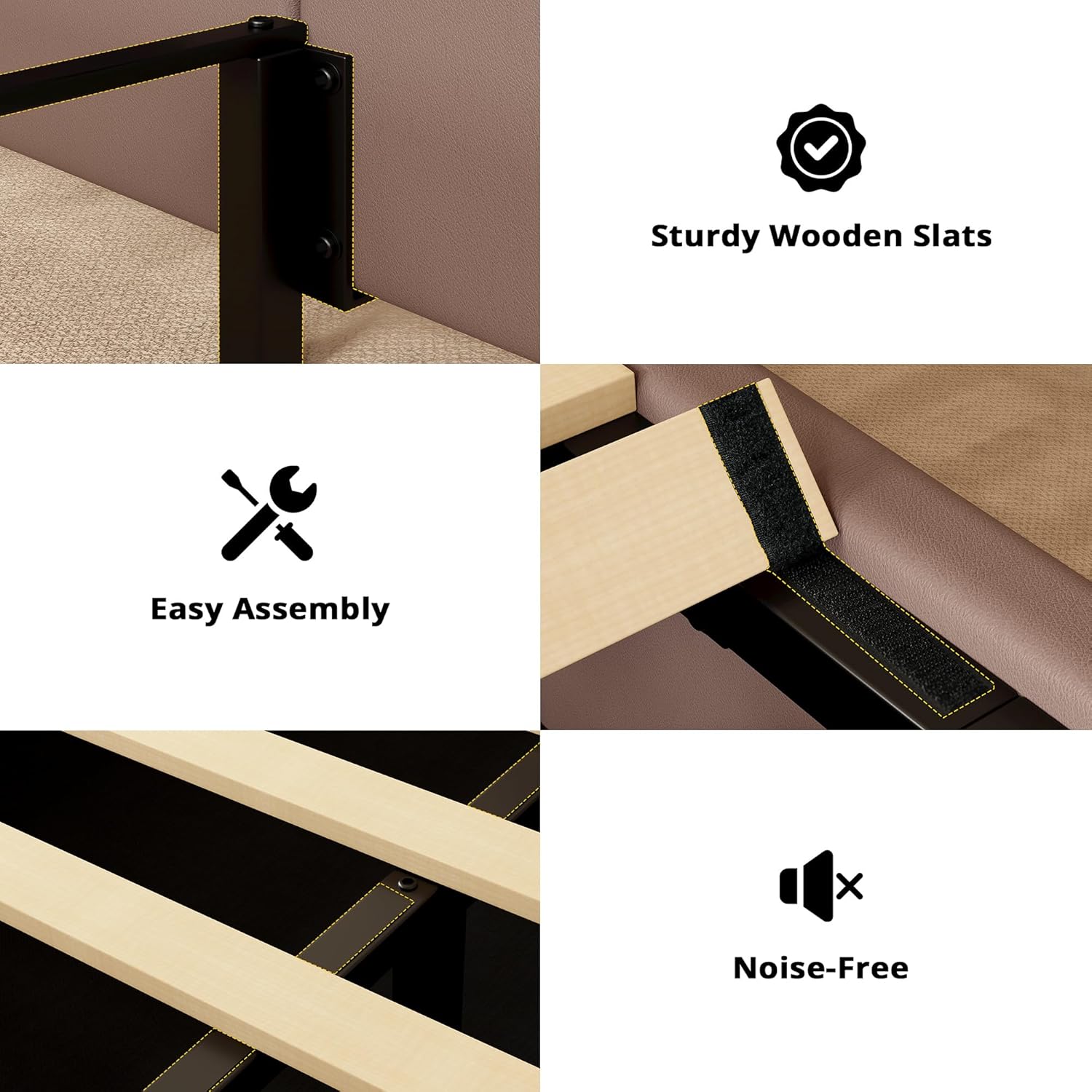 LIKIMIO Liftable Storage Bed Frame