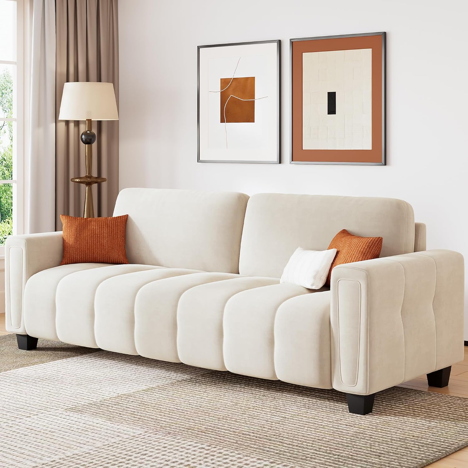 80.7" Modern Sofa Couch with Extra Deep Seats