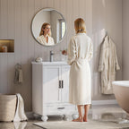 LIKIMIO Single Ceramic Bathroom Vanity（24"）