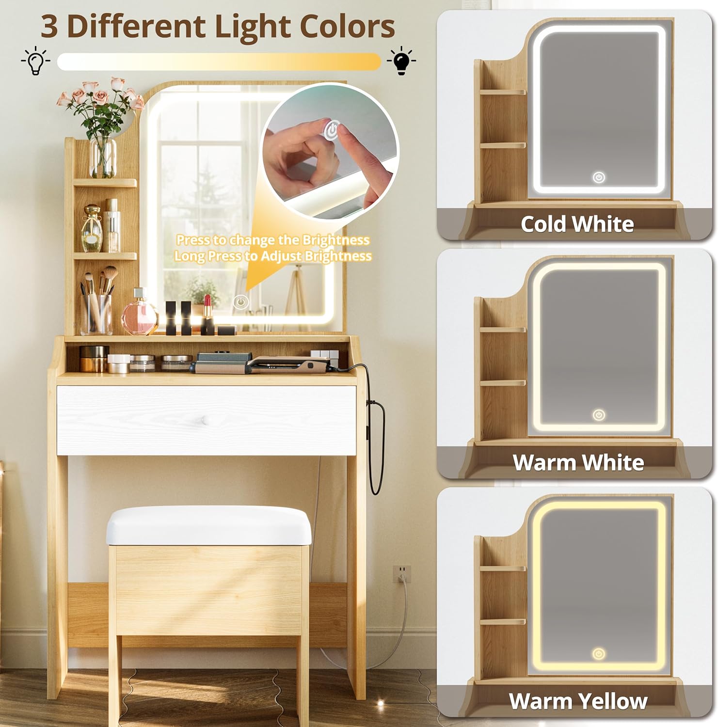 LIKIMIO 59“ Multifunctional Vanity Set