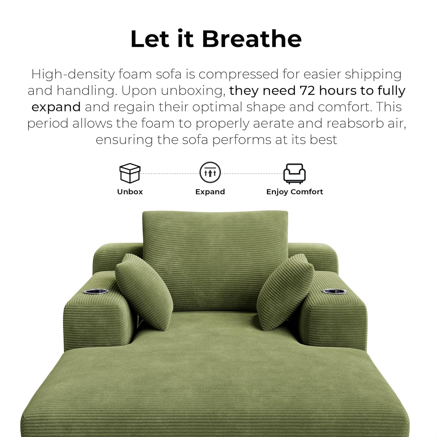 LIKIMIO 71.6“ Indoor Lounger