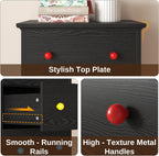 LIKIMIO Wooden 6 Drawer Tallboy (51.5")