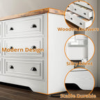 LIKIMIO Wooden 6-Drawers Dresser (59” )