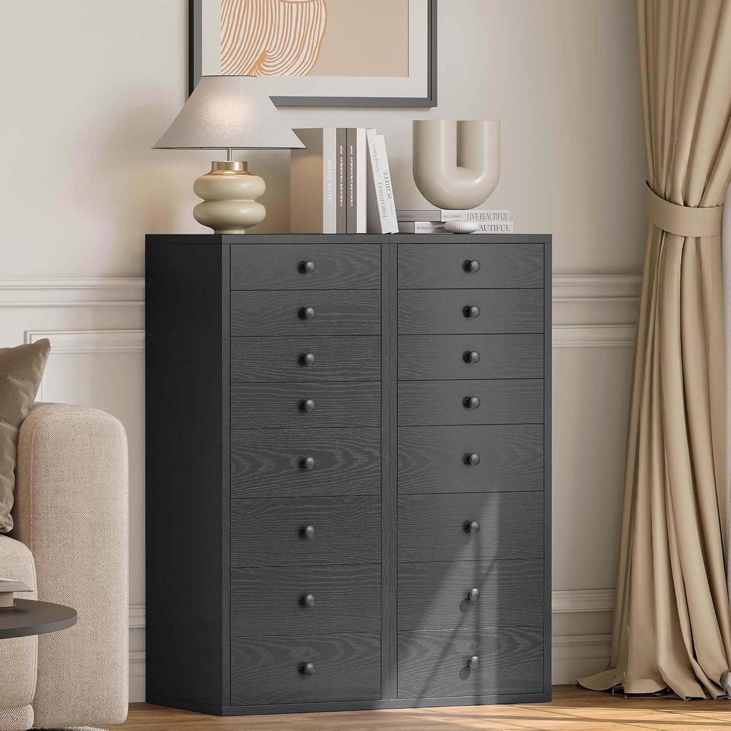 LIKIMIO 8-Drawer Tallboy (40.9")