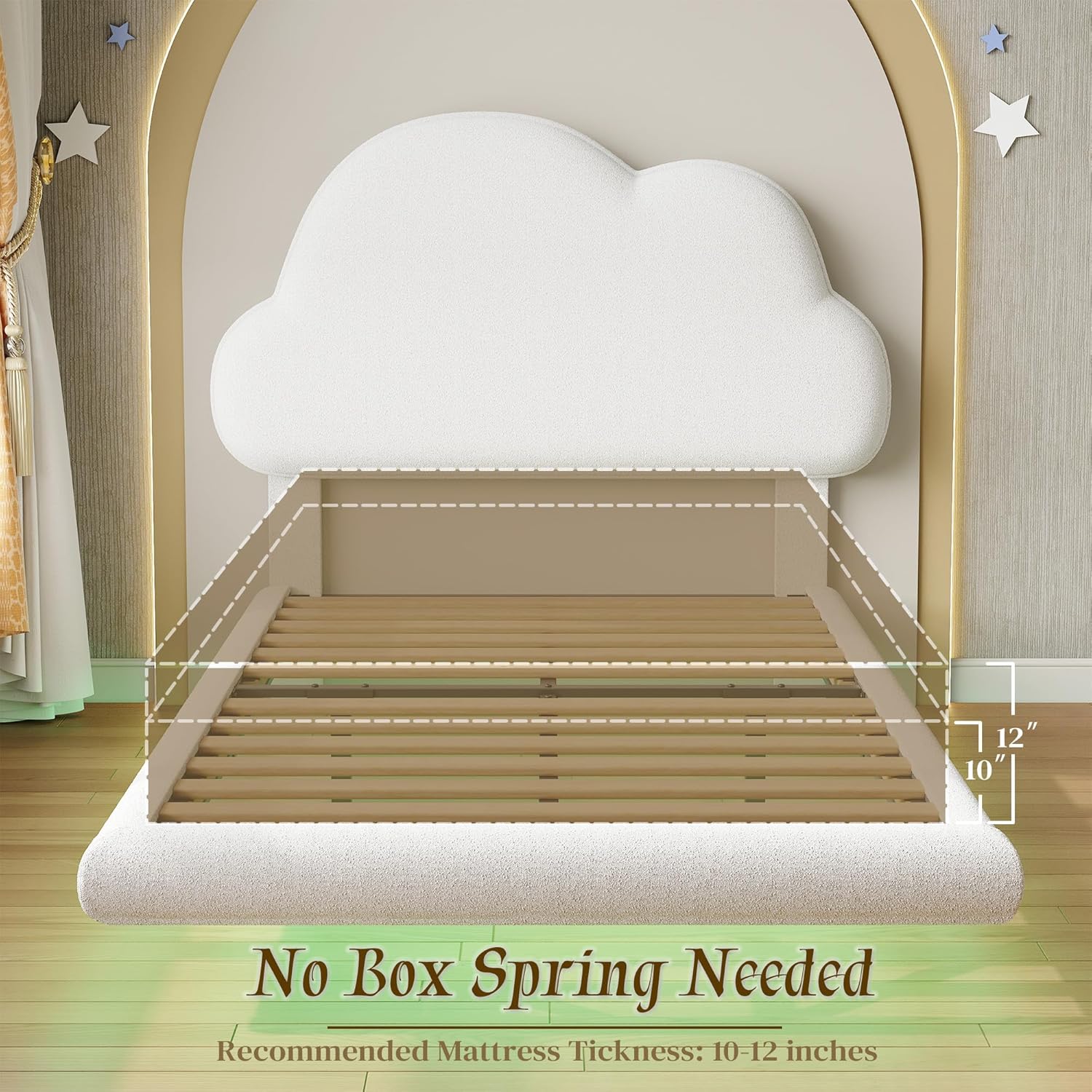 LIKIMIO Floating Bed Frame