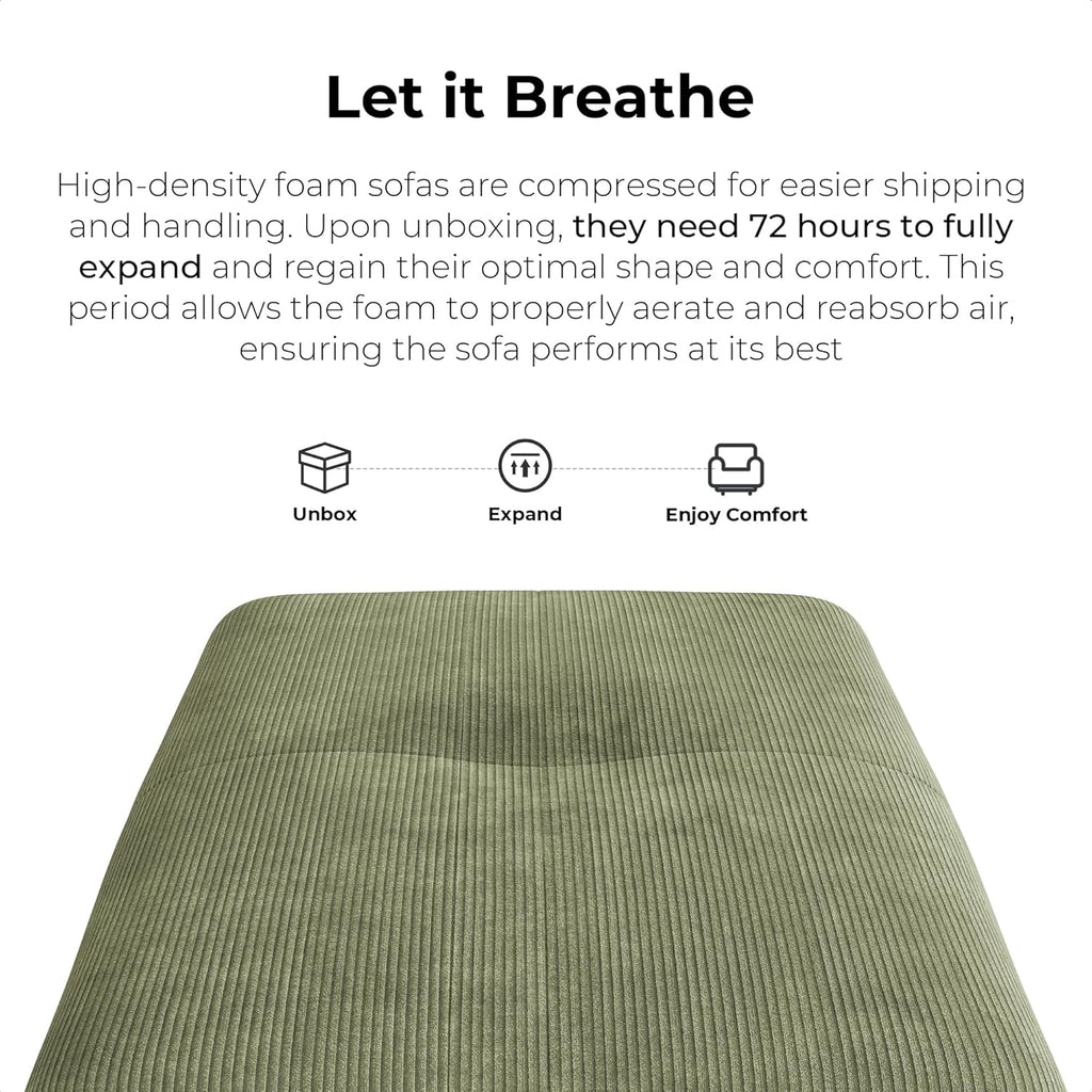 LIKIMIO 118" L-Shape Modern Modular Sofa