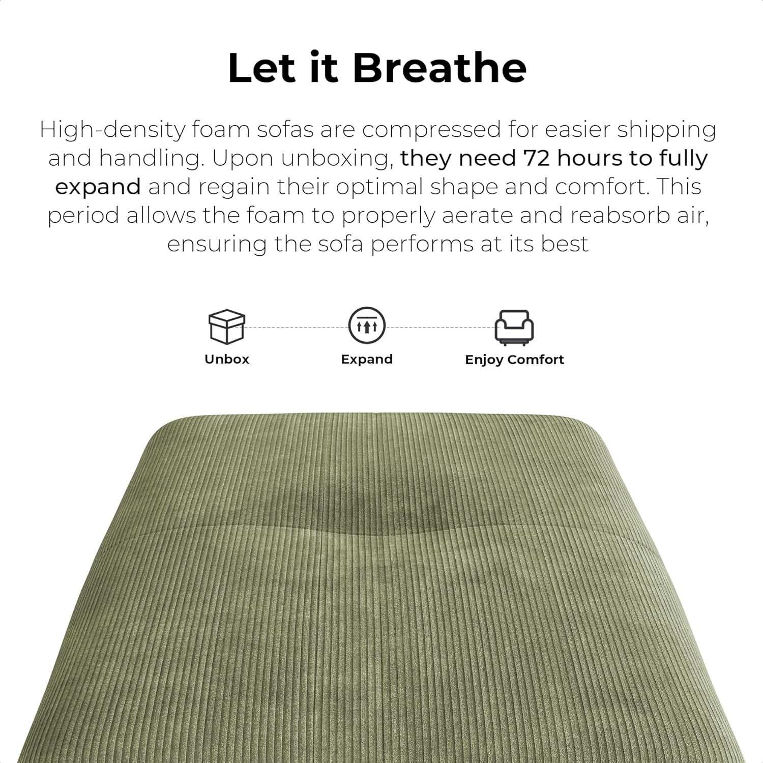 LIKIMIO 118" L-Shape Modern Modular Sofa