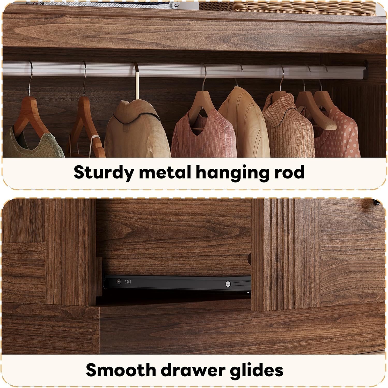 LIKIMIO 70“ Wooden Closet