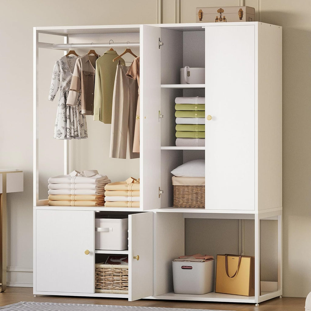 LIKIMIO 63”  Hanging Rod Closet