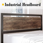 LIKIMIO Walnut Bed Frame