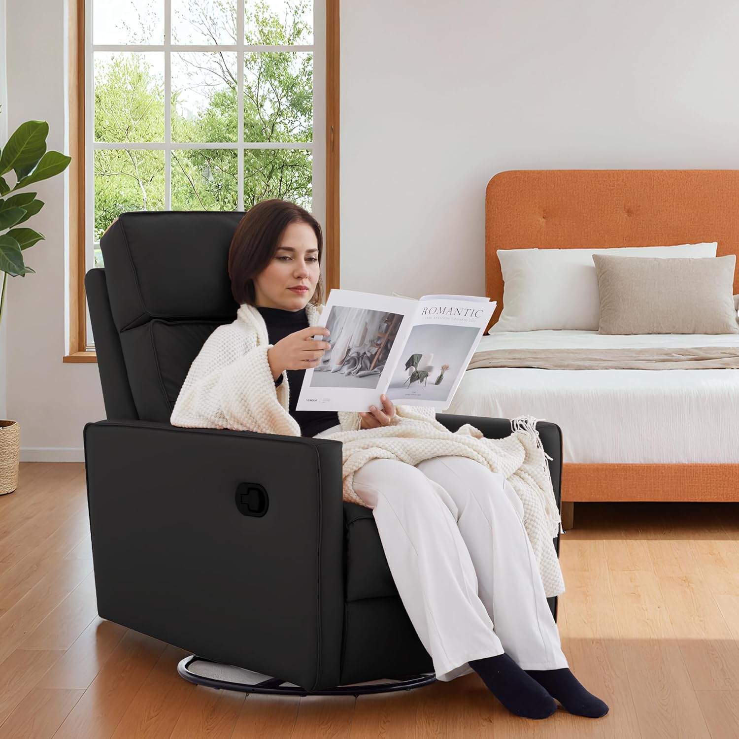 LIKIMIO 360° Rotating Rocking Chair