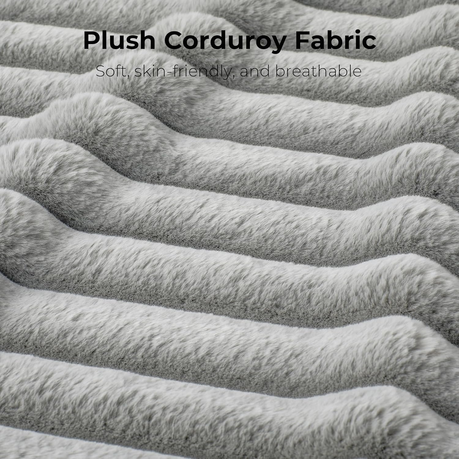 LIKIMIO 112" Plush Corduroy Loveseat