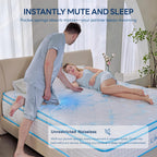 LIKIMIO 12 Inch Gel Memory Foam mattrerss, Oeko-TEX, CertiPUR-US