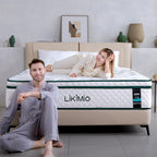 LIKIMIO Cooling Gel Memory Foam Blend Mattress - Oeko-TEX Certified