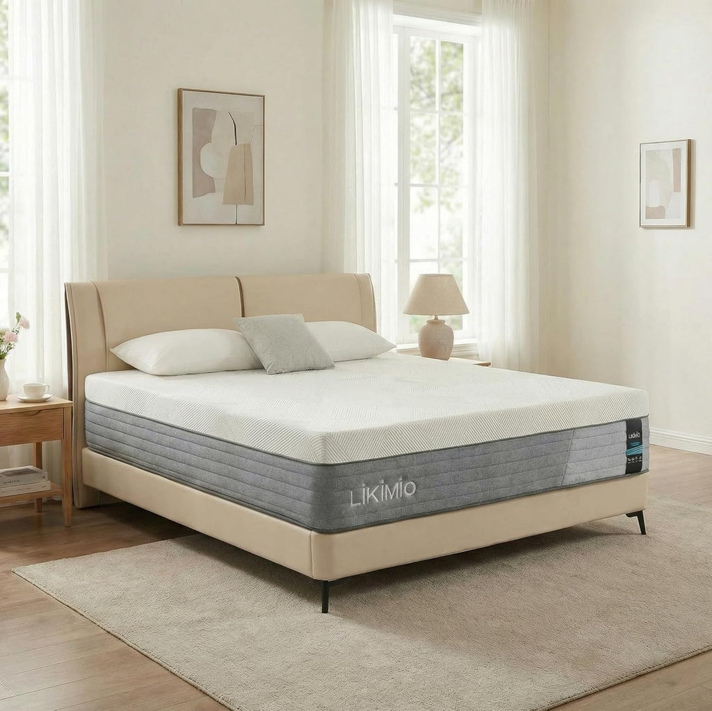 LIKIMIO Twin Gel Memory Foam Mattress with Tencel Fabric, CertiPUR-US Certified