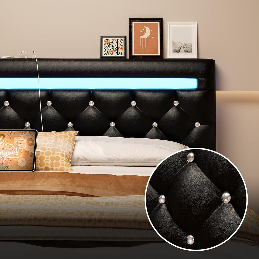 LIKIMIO PU Leather Bed
