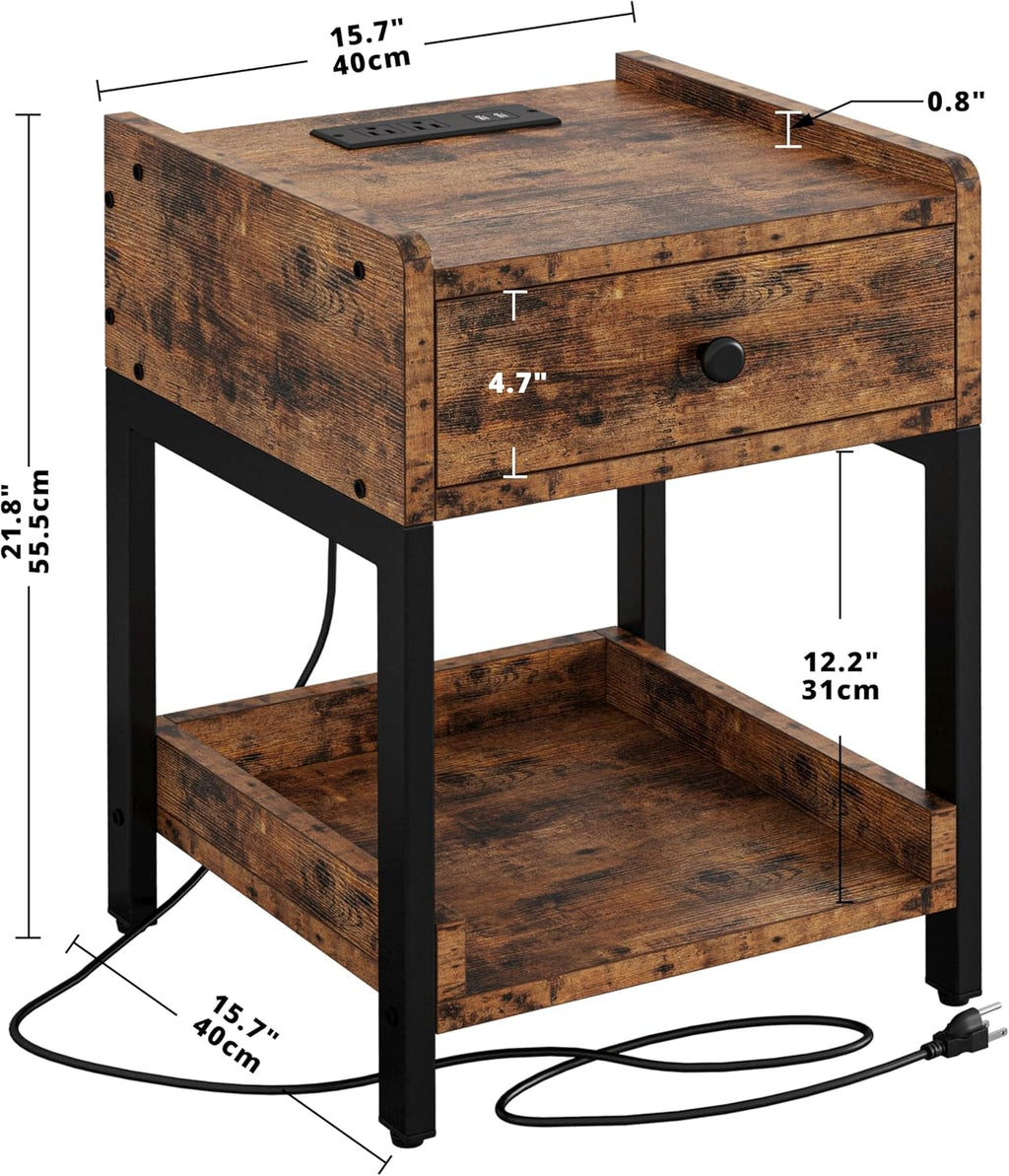 LIKIMIO Retro Charging Nightstand