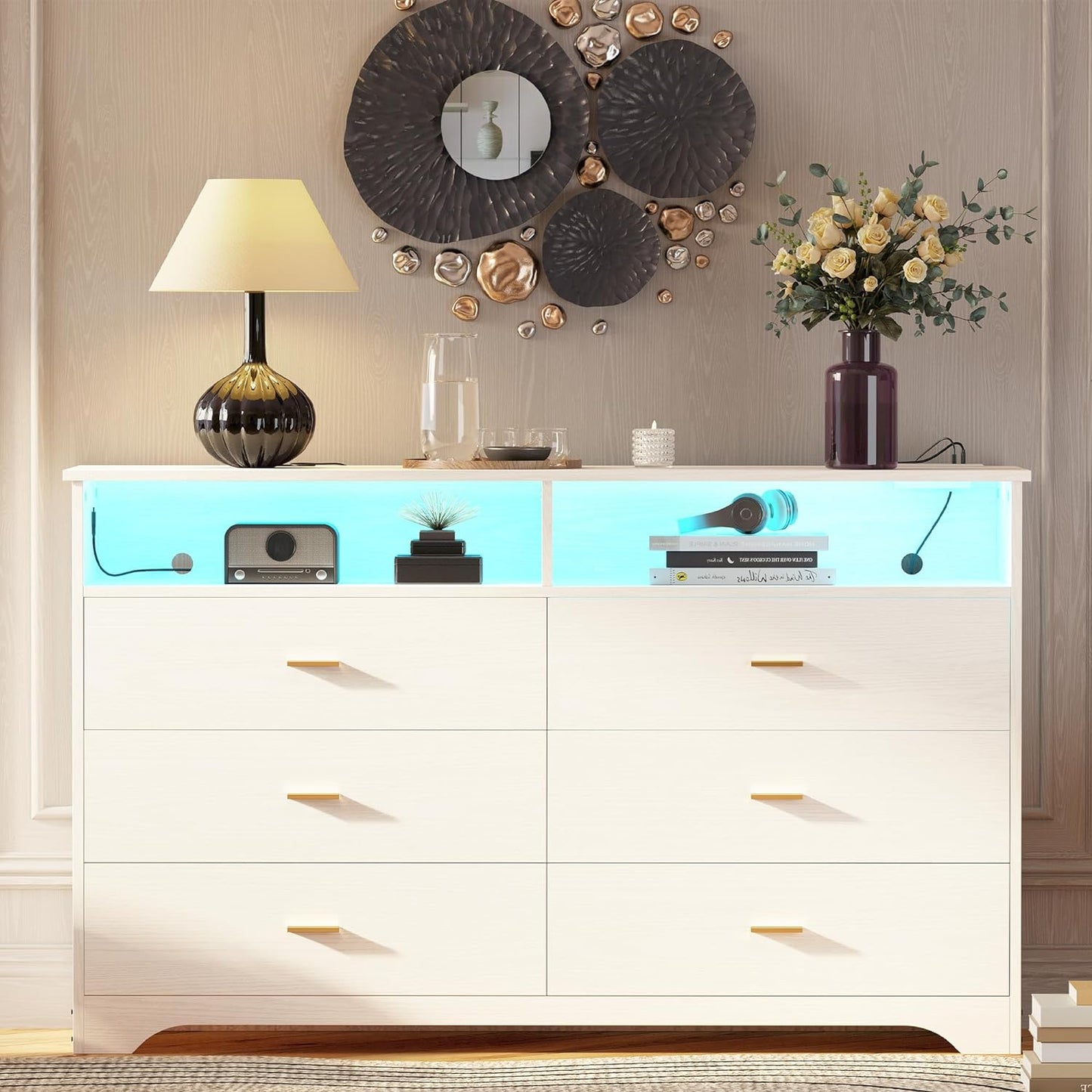 LIKIMIO Dressers & Chests of Drawers with Storage