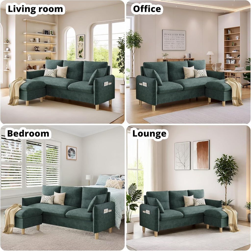 LIKIMIO 80" L-Shaped Sofa
