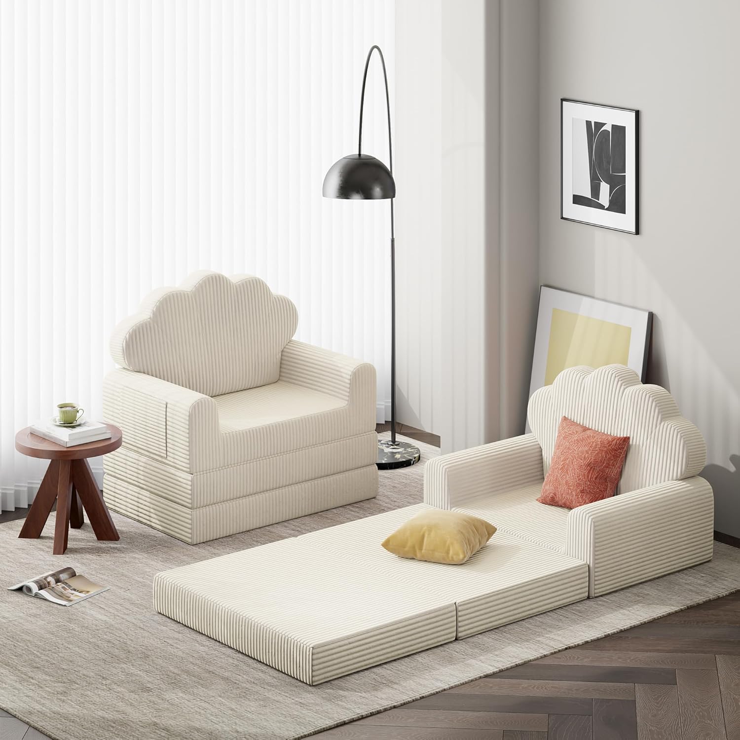 LIKIMIO Foldable Sofa Bed & Mattress