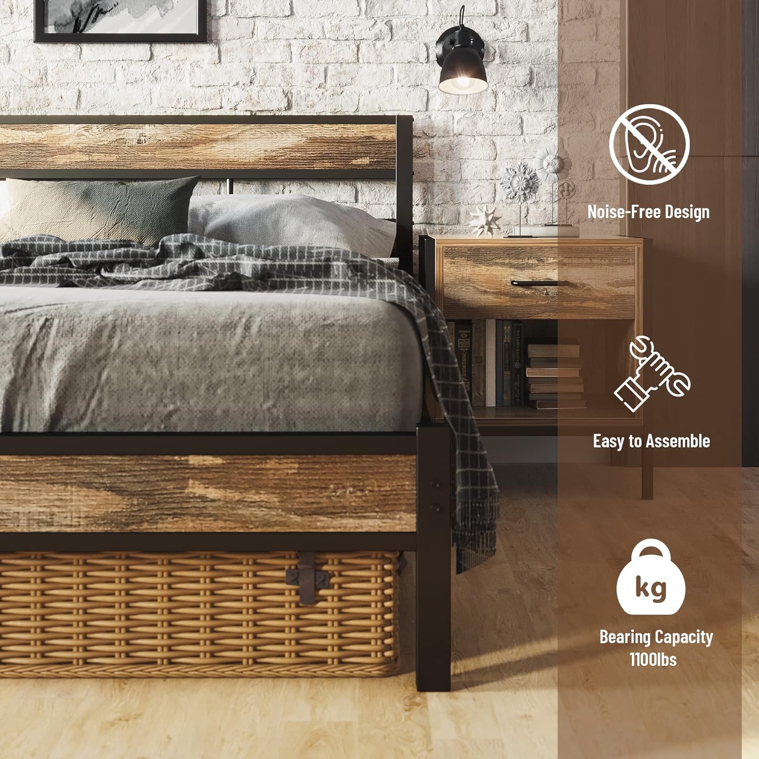 LIKIMIO Industrial Air Bed Frame