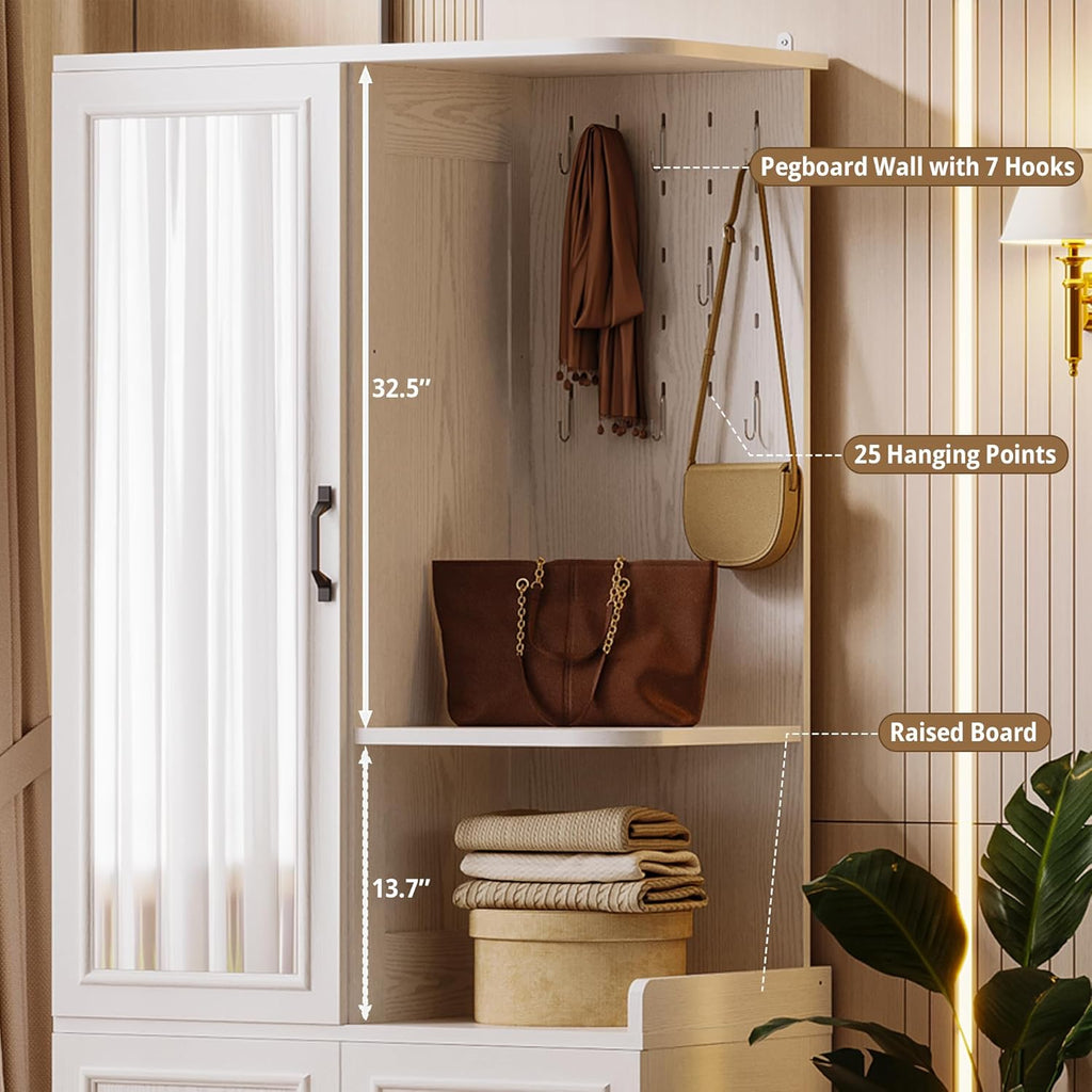 LIKIMIO Reversible Installation Design Wooden Wardrobe (70”)