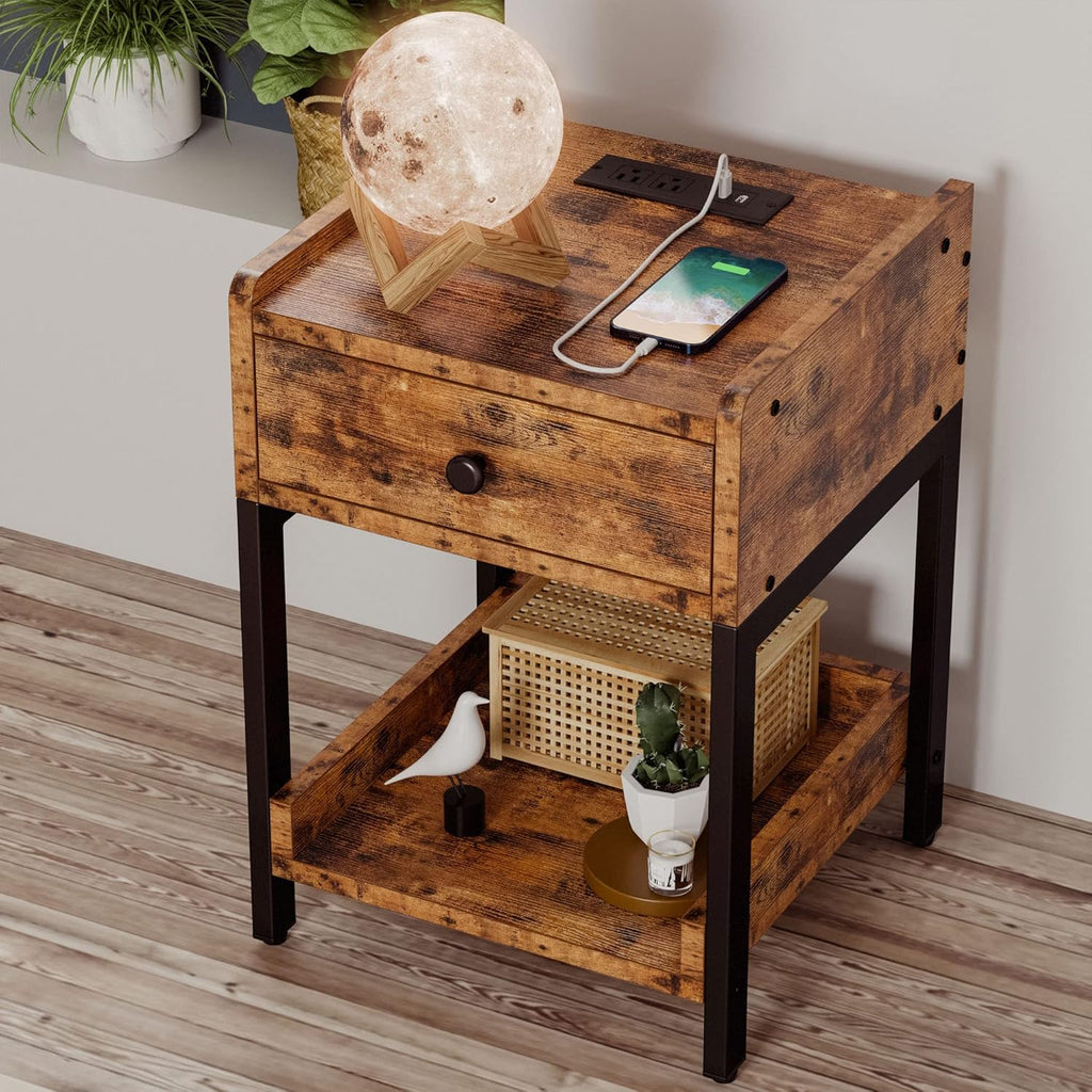 LIKIMIO Retro Charging Nightstand