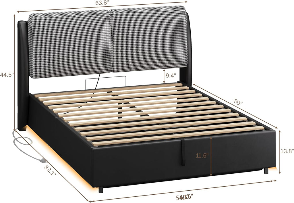 LIKIMIO Lift Up Storage Bed