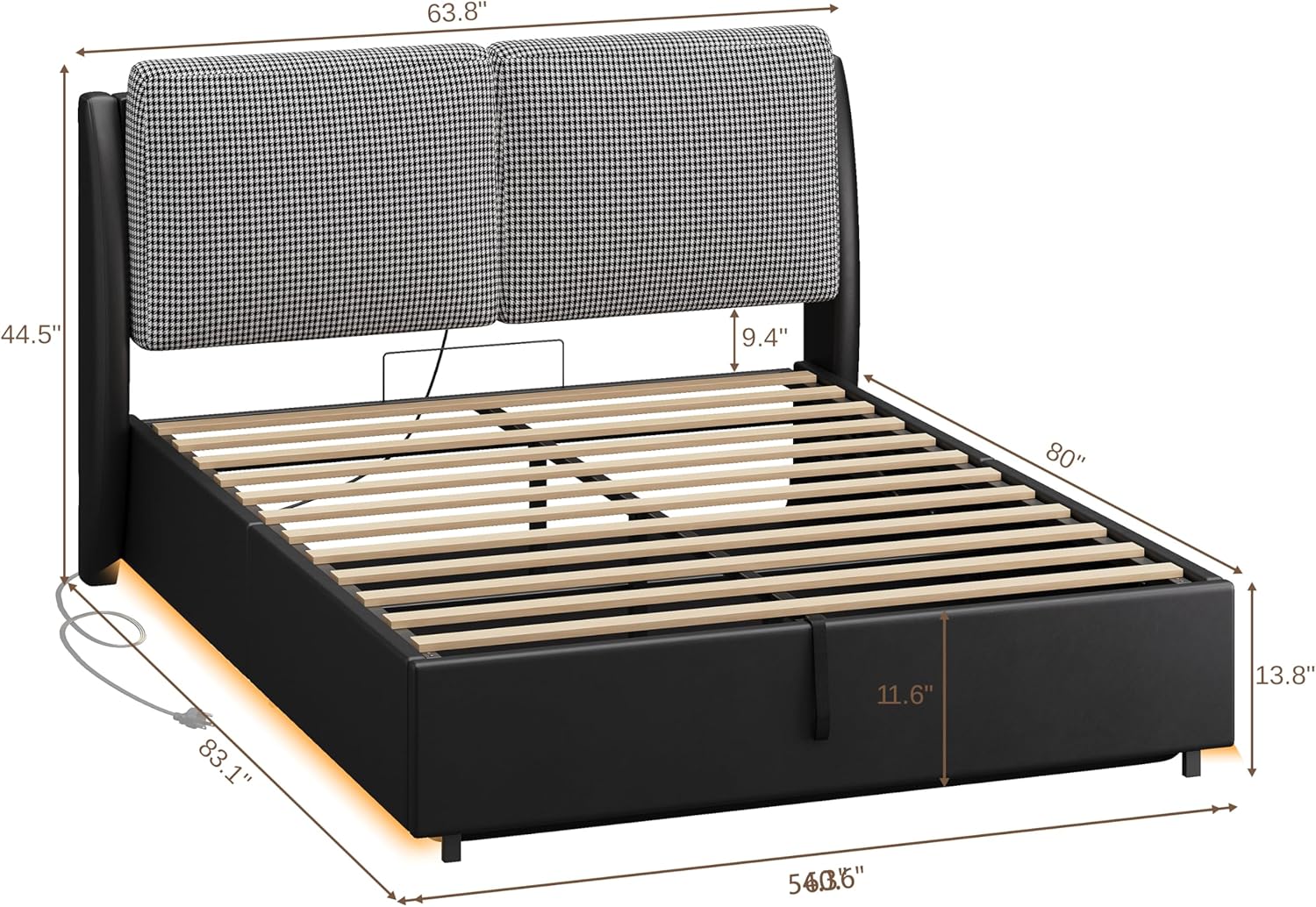 LIKIMIO Lift Up Storage Bed